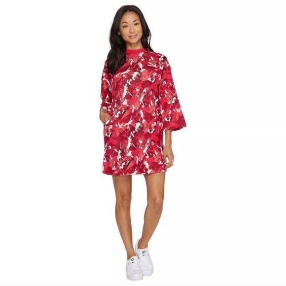 Puma Love Potion Logo Dress Fuscia 3/4 Sleeve Size M - Picture 6 of 10